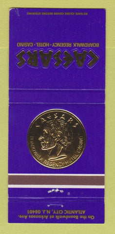 Matchbook Cover - Caesars Palace Casino Hotel Atlantic City NJ 30 Strike