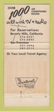 Matchbook Cover - Hotel Sahara Las Vegas NV casino 30 Strike