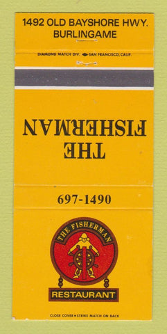 Matchbook Cover - Fisherman Restaurant Burlingame CA 30 Strike