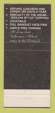Matchbook Cover - Fisherman Restaurant Burlingame CA 30 Strike