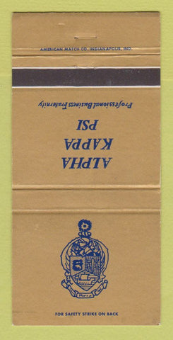Matchbook Cover - Alpha Kappa Psi Fraternity 30 Strike