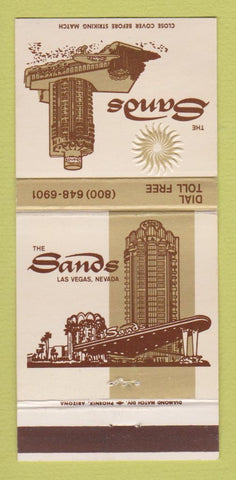 Matchbook Cover - Sands Hotel Casino Las Vegas NV 30 Strike