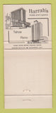 Matchbook Cover - Harrah's Casino Lake Tahoe NV South Shore Room 30 Strike