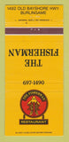 Matchbook Cover - Fisherman Restaurant Burlingame CA 30 Strike