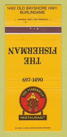 Matchbook Cover - Fisherman Restaurant Burlingame CA 30 Strike