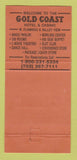 Matchbook Cover - Gold Coast Casino Las Vegas NV 30 Strike