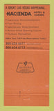 Matchbook Cover - Hacienda Hotel Casino Las Vegas NV 30 Strike