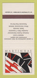 Matchbook Cover - Martinhas Casino Adelaide Australia SAMPLE 30 Strike
