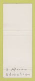 Matchbook Cover - Somerset Educational South Africa SAMPLE