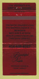 Matchbook Cover - Beautiful Peoples Modeling Society Green Bay WI RED 30 Strike