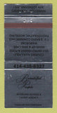 Matchbook Cover - Beautiful Peoples Modeling Green Bay WI SILVER WEAR 30 Strike