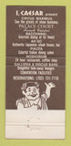 Matchbook Cover - Caesars Palace Casino Las Vegas NV 30 Strike