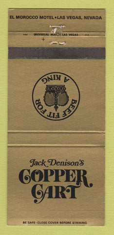 Matchbook Cover - Jack Denison's Copper Cart Las Vegas NV 30 Strike