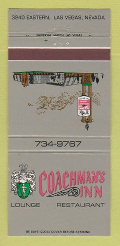 Matchbook Cover - Coachman's Inn Restaurant Las Vegas NV 30 Strike