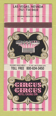 Matchbook Cover - Circus Circus Casino Las Vegas NV 30 Strike