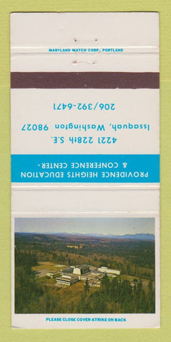 Matchbook Cover - Providence Heights Education Center Issaquah WA 30 Strike