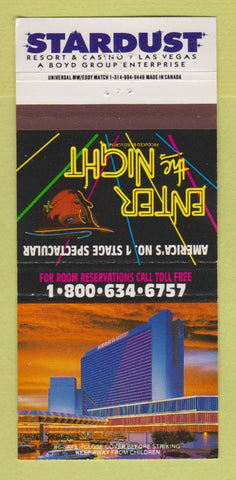 Matchbook Cover - Stardust Hotel Casino Las Vegas NV WEAR 30 Strike
