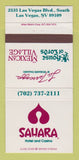 Matchbook Cover - Sahara Hotel Casino Las Vegas NV 30 Strike