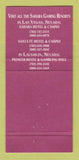 Matchbook Cover - Sahara Hotel Casino Las Vegas NV 30 Strike