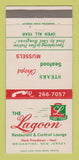 Matchbook Cover - Lagoon Restaurant Brigantine NJ 30 Strike