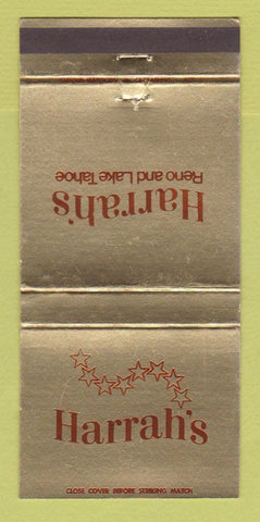 Matchbook Cover - Harrah's Hotel Casino Reno Lake Tahoe NV 30 Strike