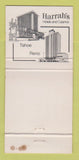 Matchbook Cover - Harrah's Hotel Casino Reno Lake Tahoe NV 30 Strike