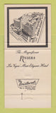 Matchbook Cover - Riviera Hotel Casino Las Vegas NV  30 Strike
