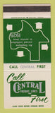 Matchbook Cover - Central Freight Lines Trucking TX SAMPLE WEAR 30 Strike
