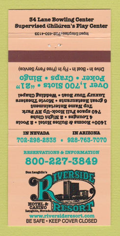 Matchbook Cover - Riverside Resort Hotel Casino Laughlin NV 30 Strike