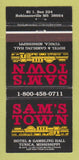 Matchbook Cover - Sam's Town Casino Tunica Robinsonville MS 30 Strike