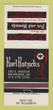 Matchbook Cover - Karl Ratzch's Fox and Hounds Milwaukee WI Hubertus 30 Strike