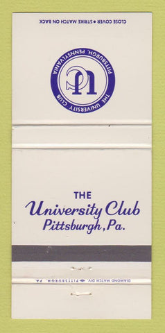 Matchbook Cover - University Club of Pittsburgh PA 30 Strike