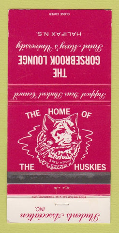 Matchbook Cover - Gorsebrook Lounge St Mary's University Halifax NS  30 Strike