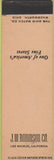 Matchbook Cover - JW Robinson Co Los Angeles CA SAMPLE Midget