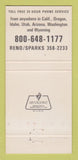 Matchbook Cover - Nugget Casino Reno NV General Store Restaurant 30 Strike