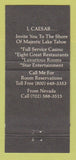 Matchbook Cover - Caesars Palace Lake Tahoe NV MISCUT  30 Strike