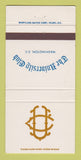 Matchbook Cover - University Club of Washington DC 30 Strike