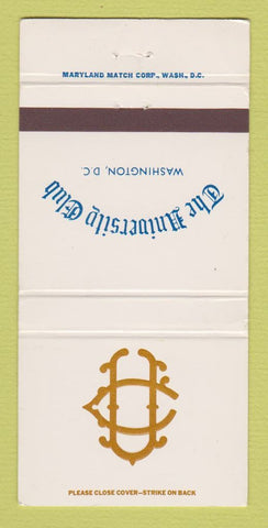 Matchbook Cover - University Club of Washington DC 30 Strike