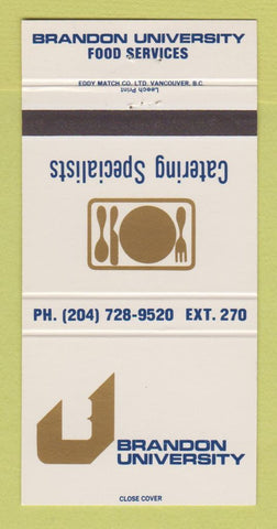 Matchbook Cover - Brandon University MB? 30 Strike