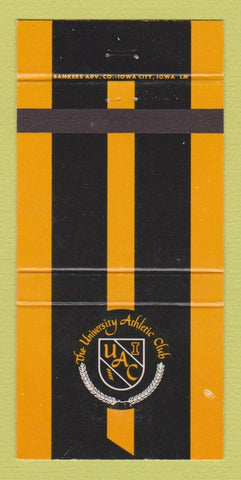 Matchbook Cover - University Athletic Club Iowa City IA 30 Strike