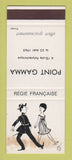 Matchbook Cover - Point Gamma France 1965 WORN SAMPLE