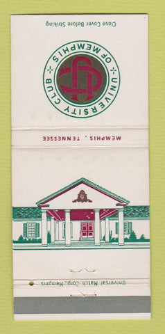 Matchbook Cover - University Club of Memphis TN WEAR 30 Strike
