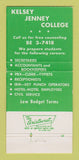Matchbook Cover - Kelsey Jenney College San Diego CA 30 Strike