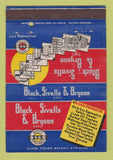 Matchbook Cover - Black Sivalls Bryson Oklahoma City OK oil industry 40 Strike