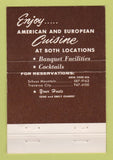 Matchbook Cover - Schuler's Restaurant Traverse City MI 40 Strike