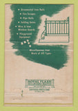 Matchbook Cover - Burge Fence Iron Works Kansas City MO WORN 40 Strike