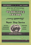 Matchbook Cover - Shelby Electric Memphis TN Jackson MS motors 40 Strike