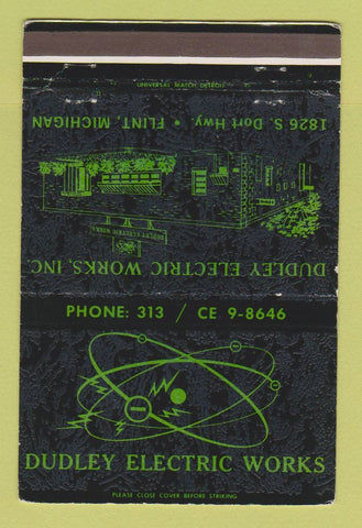 Matchbook Cover - Dudley Electric Works Flint MI 40 Strike