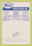 Matchbook Cover - Waco Insulation Richmond VA Norfolk Newport News 40 Strike
