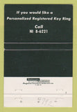 Matchbook Cover - DW Newcomer's 40 Strike